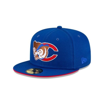 Sapca New Era Chicago Cubs MLB Double Logo 59FIFTY Fitted - Albastri